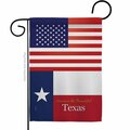 Guarderia 13 x 18.5 in. USA Texas American State Vertical Garden Flag with Double-Sided GU3912269